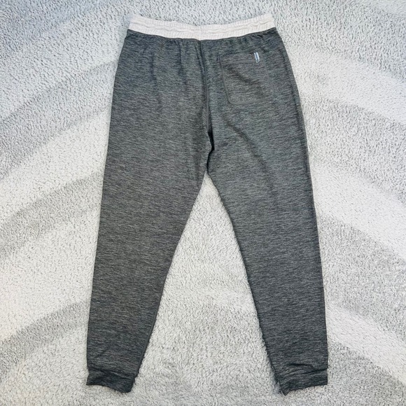 Marine Layer Men's Heathered Charcoal Jogger Pants Size Medium Elastic Waist - Picture 2 of 12
